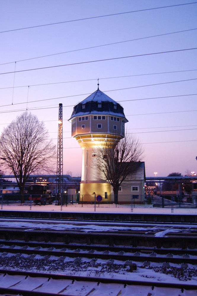 Wasserturm am Weinheimer Bahnhof