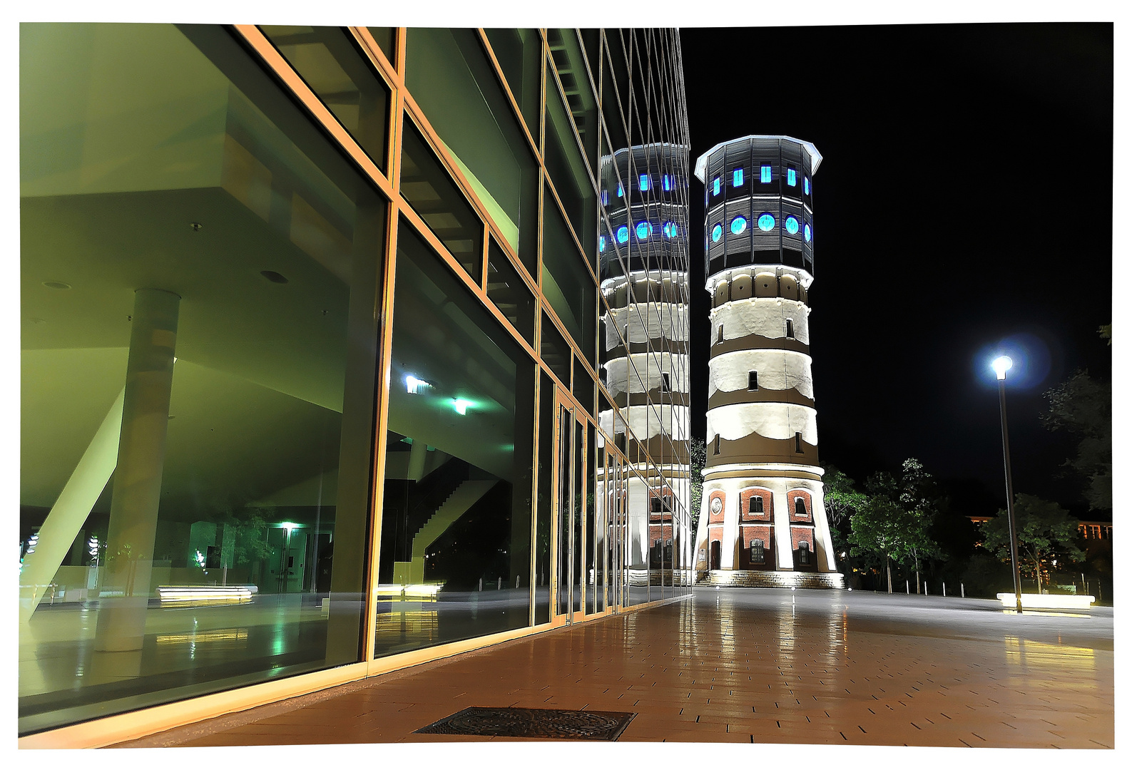 Wasserturm at night