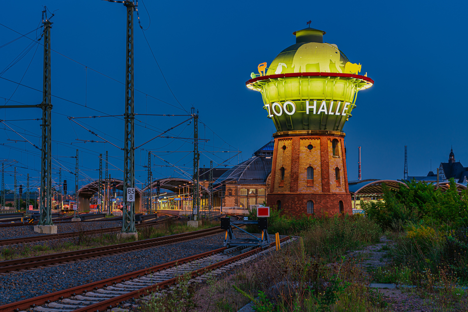 Wasserturm Halle (Saale) Hauptbahnhof Foto & Bild natur, bahnhof