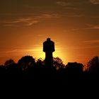 Wasserturm im Abendlicht