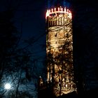 Wasserturm im Mondlicht