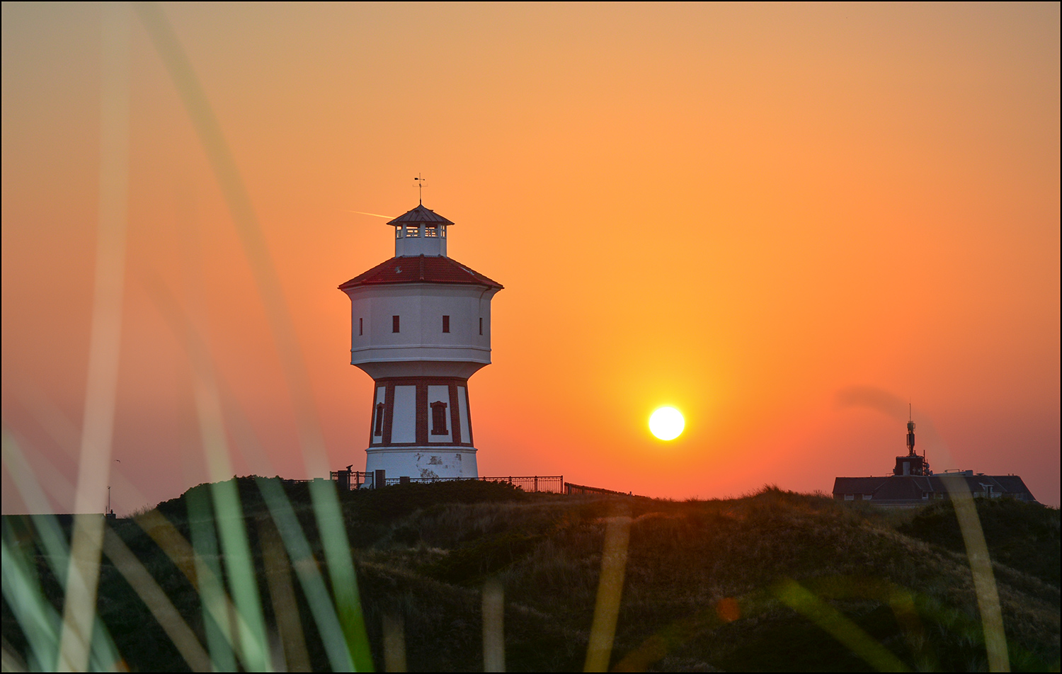 Wasserturm im Morgenlicht