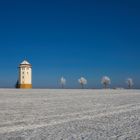 Wasserturm im Schnee