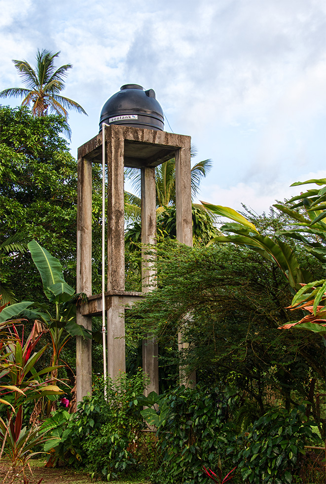 Wasserturm in Tortuguero...