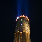 Wasserturm Lüneburg zu Weihnachten bei Nacht