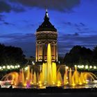 Wasserturm Mannheim im Sommer