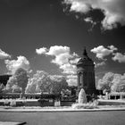 Wasserturm Mannheim infrarot schwarzweiß