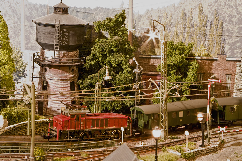 Wasserturm mit Begleitung