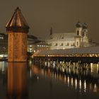 Wasserturm mit Kappelbürcke, Luzern