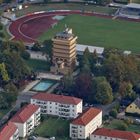 Wasserturm Reichenbach aus der Luft