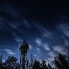 Wasserturm Übach bei Nacht