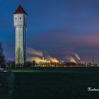 Wasserturm und das Sodawerk von Staßfurt