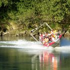 Wasserwachtboot auf dem Inn