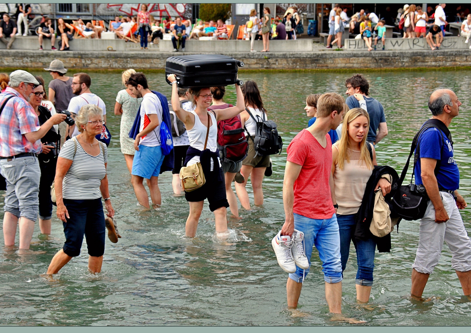 Wasserwandern - mitten durchs Hafenbecken