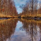 Wasserweg mit Spiegelung 