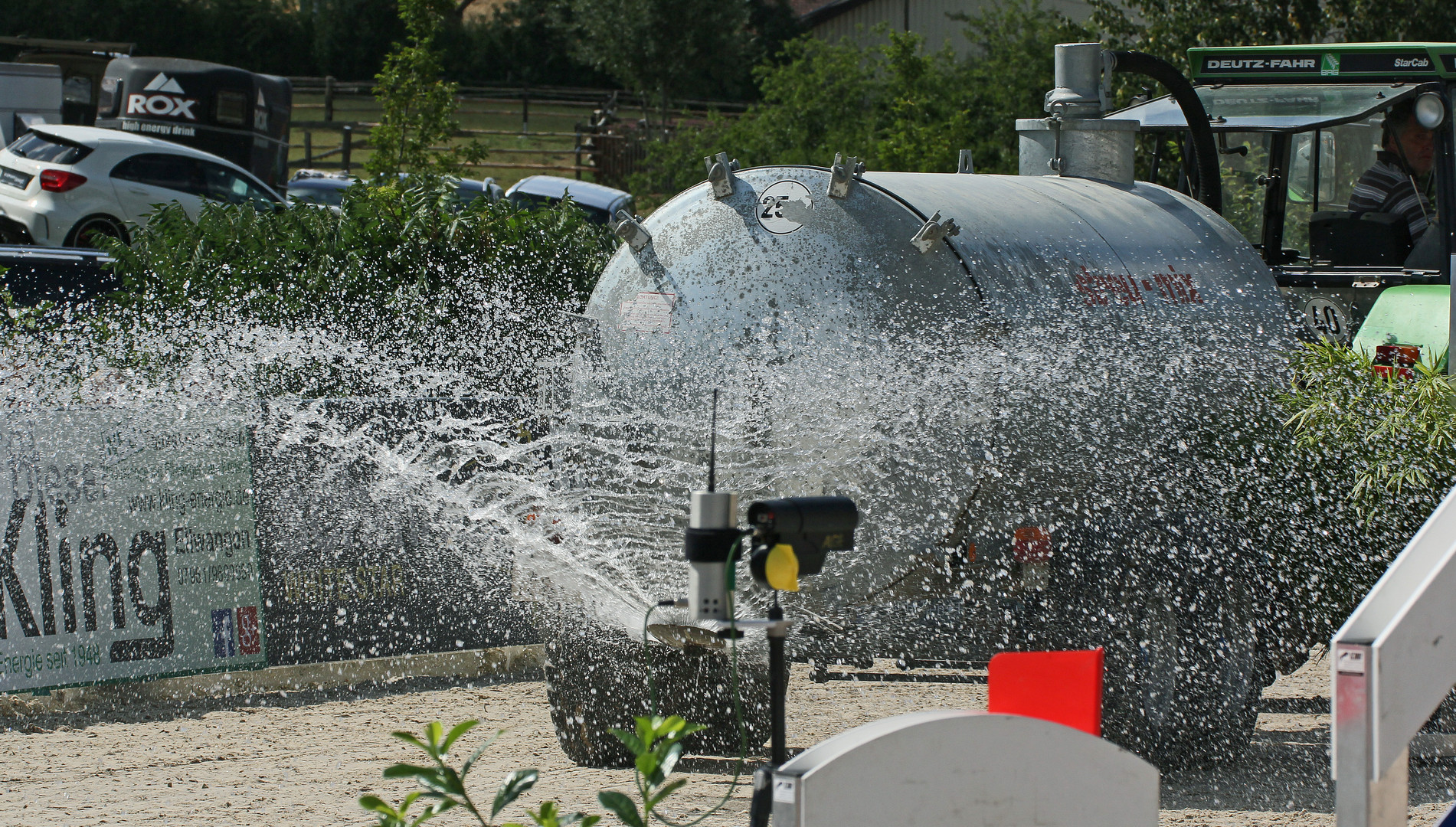 Wasserwerfer der friedlichen Art