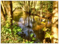 Wasserzulauf für das Mühlrad