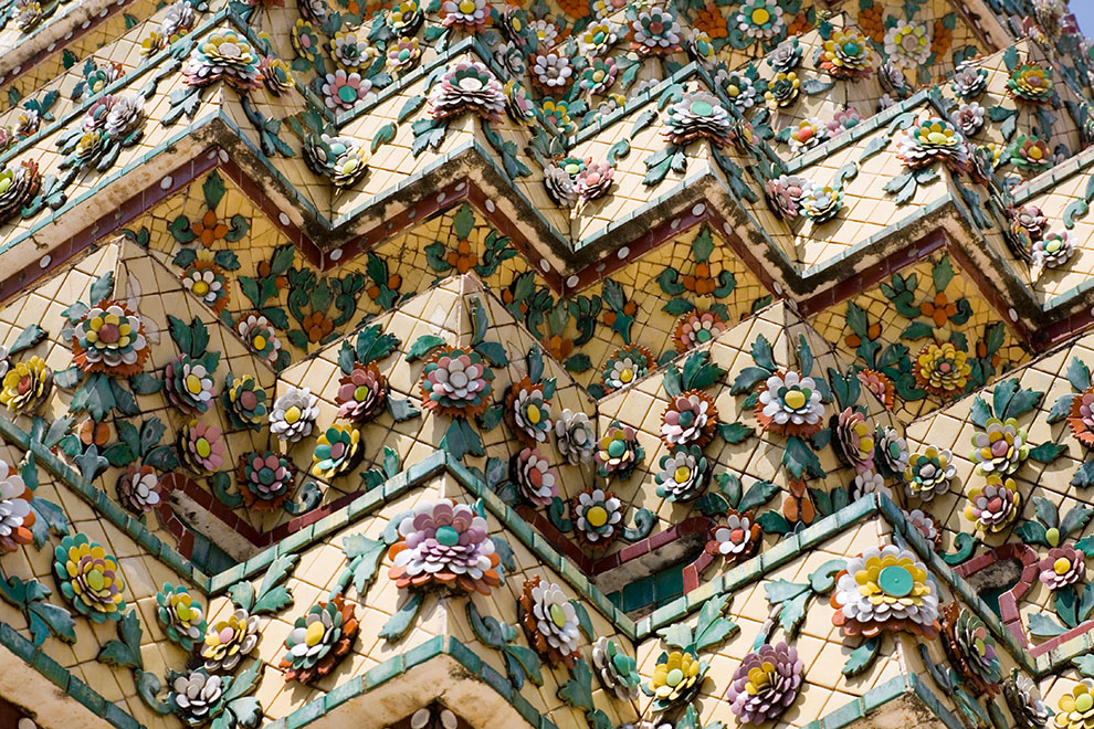 Wat Arum Mosaikdetails