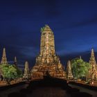 Wat Chai Watthanaram am späten Abend