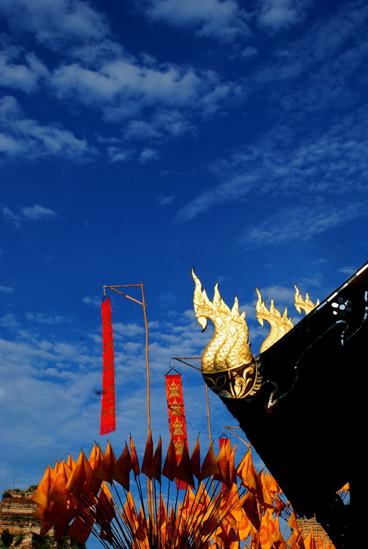 Wat Pan taw in the city from Chaing-mai