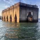 Wat Saam Prasob in the water