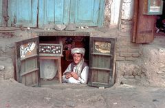 Watch vendor shop in Herat