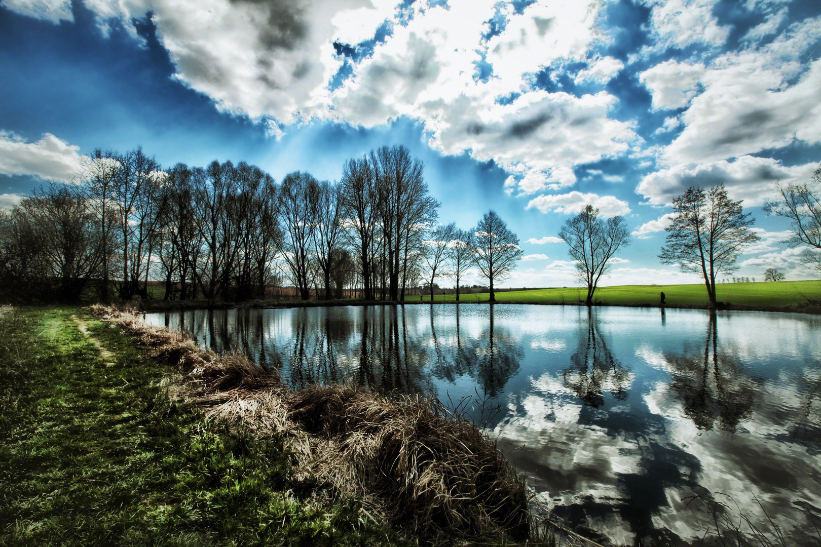 water and clouds