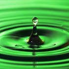 Water drops - green