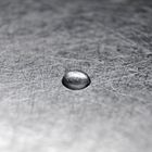 water drops on metal