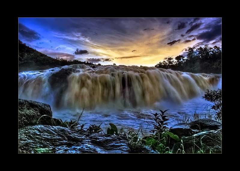 Water-fall with HDR.