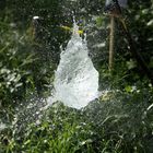 Water in balloon shape