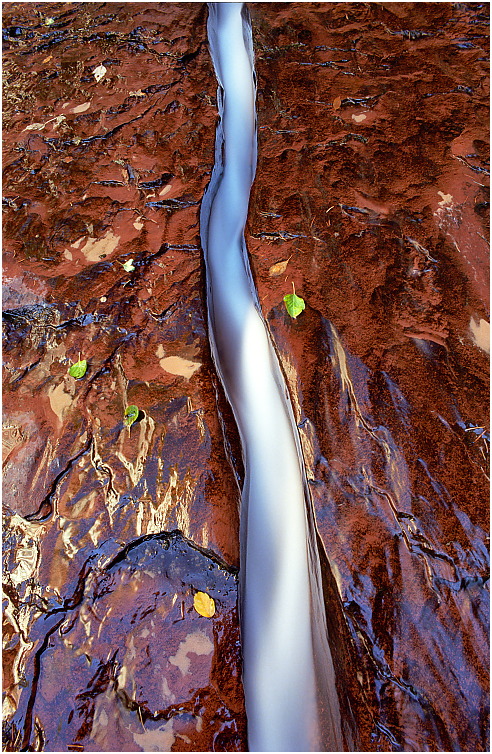 "Water Lightning", The Subway, Zion NP