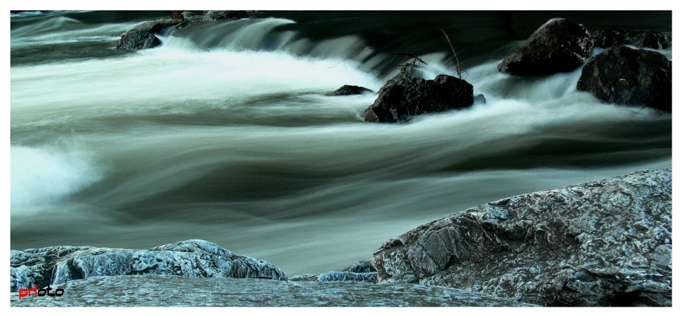 water on the rocks