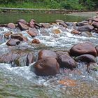 Water over rocks