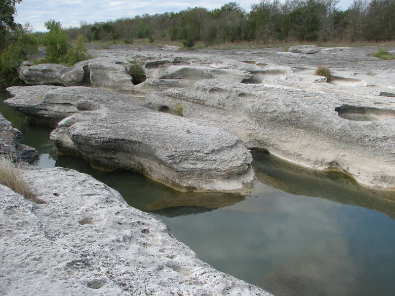 water pools in vocanic formations