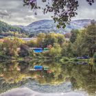 Water reflections of autumn landscape (SK)