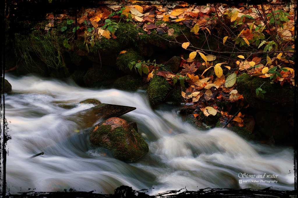 Water - stone and autumn.