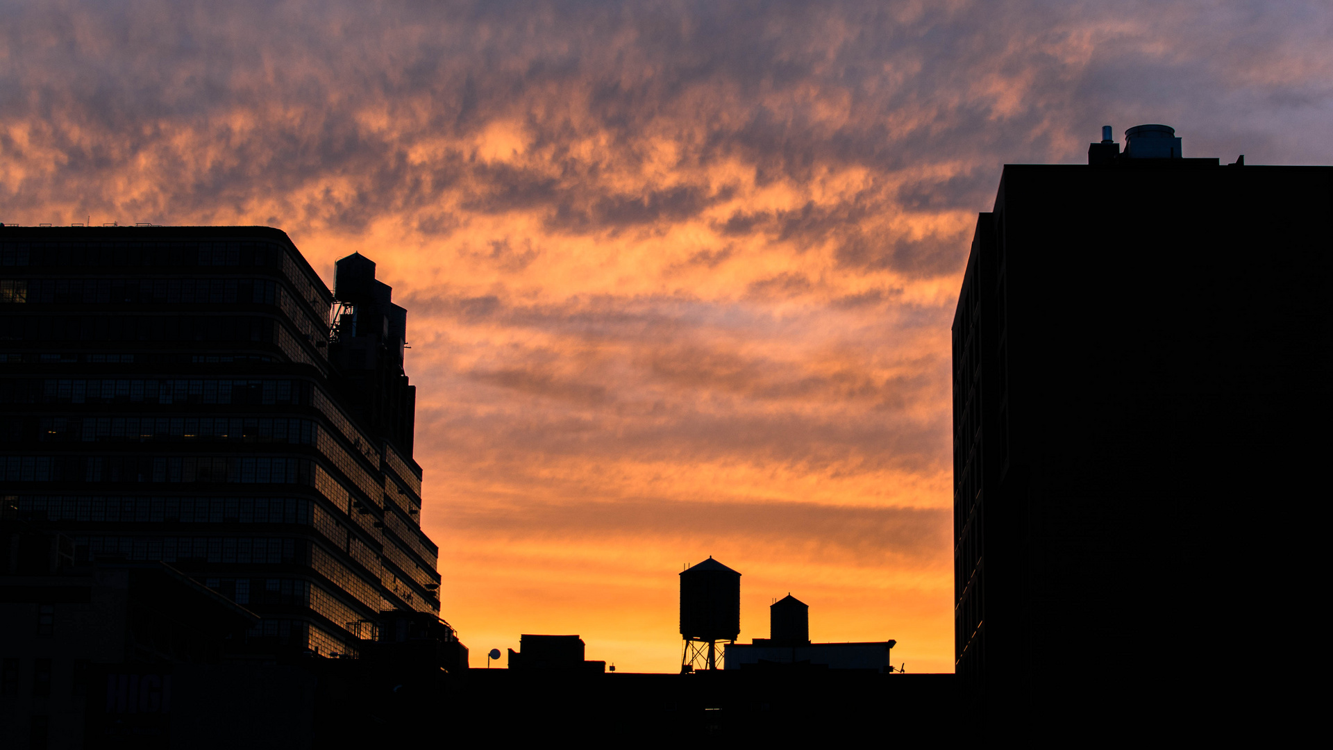 Water Tank Sunset