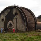 Water tower demolition, Avilés - Asturias, northern Spain