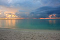 Watercolor. Maldives.