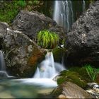 Waterfall. Albanian Alps.