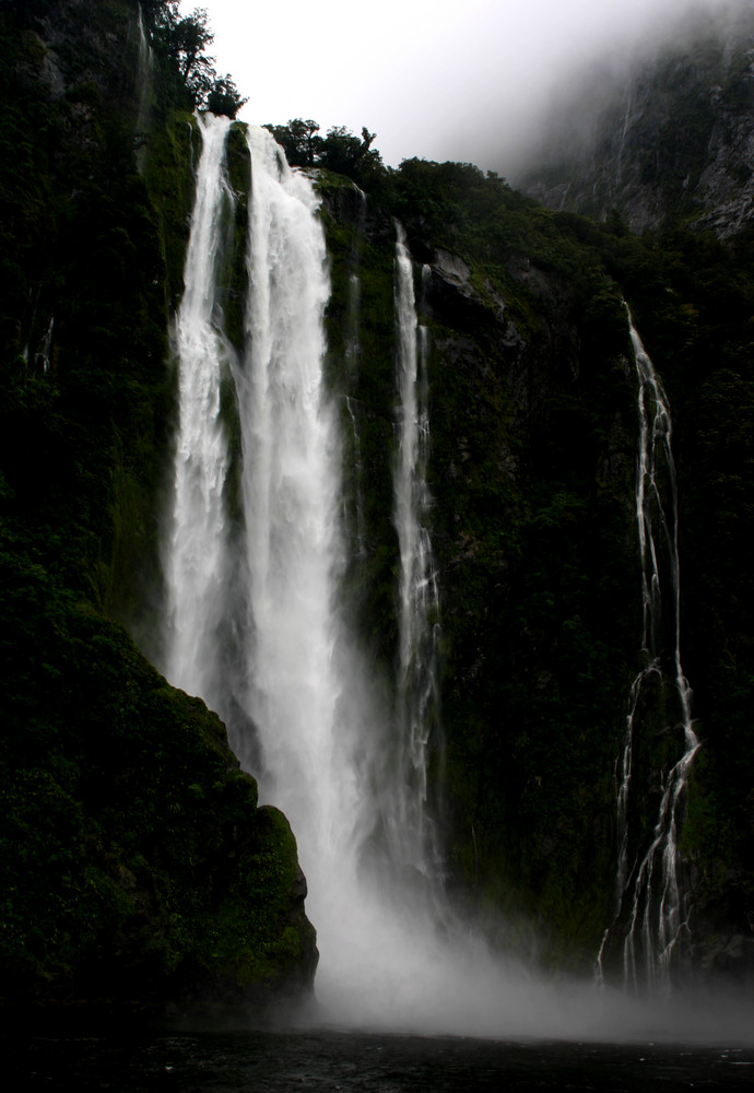 Waterfall at Milford Sound