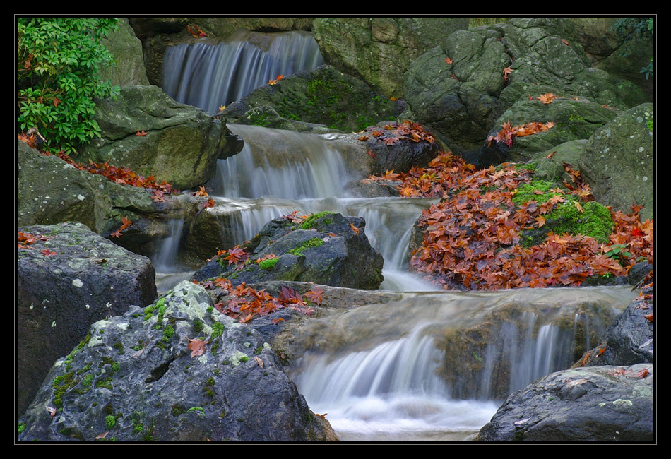 Waterfall in autumn