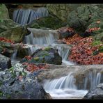 Waterfall in autumn