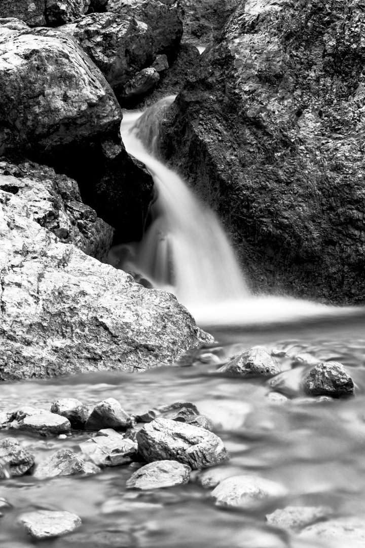 Waterfall in the mountains 