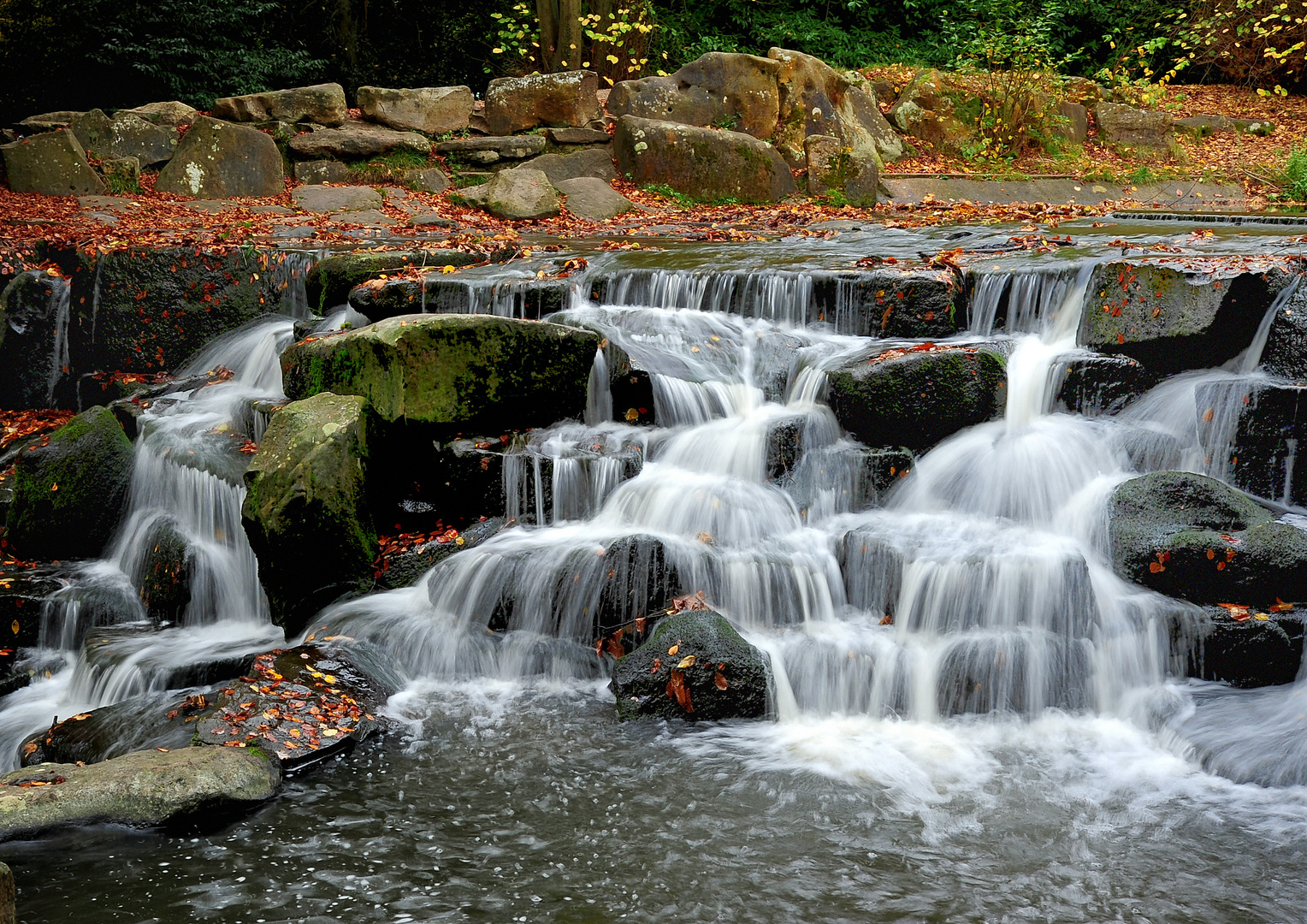 Waterfall in Virgina Water