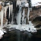 Waterfall in winter