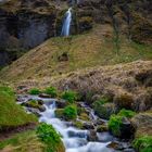 Waterfall near Seljalandsfoss (Iceland)