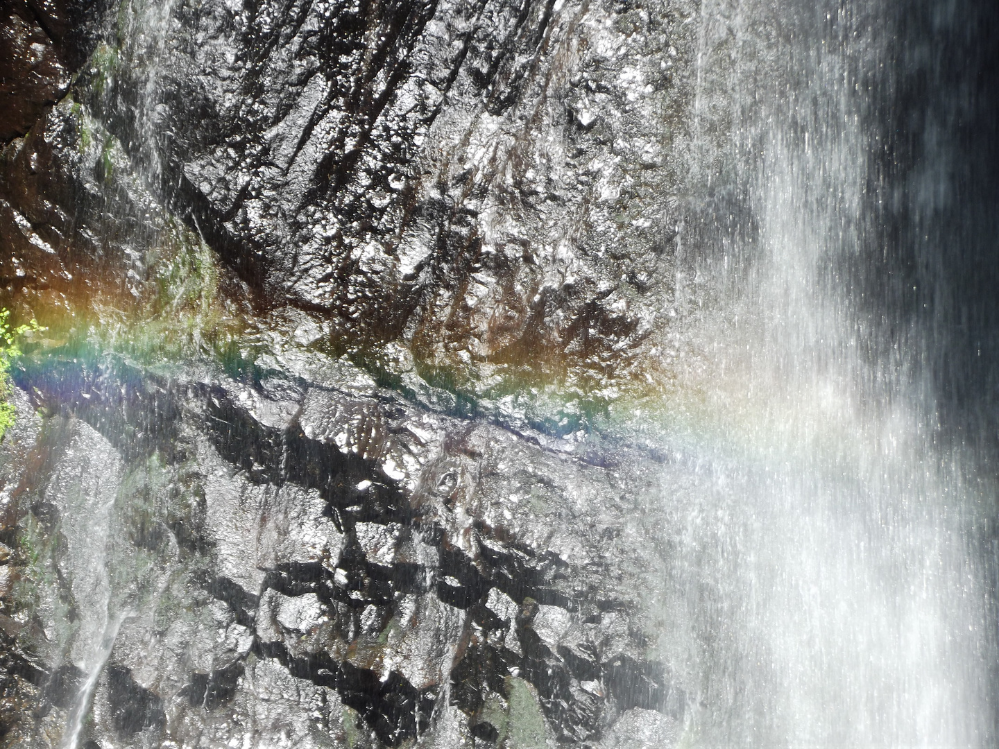 Waterfall + sun = rainbow