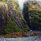 Waterfalls at Franz Joesf Glacier, South Island